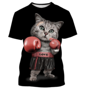 Gato Boxeador Camisetas