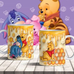 Winnie Pooh - 3 Tazas 3D