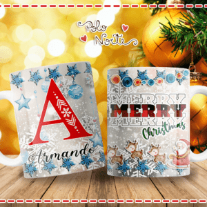 Abecedario Navidad 2 Tazas Navideñas